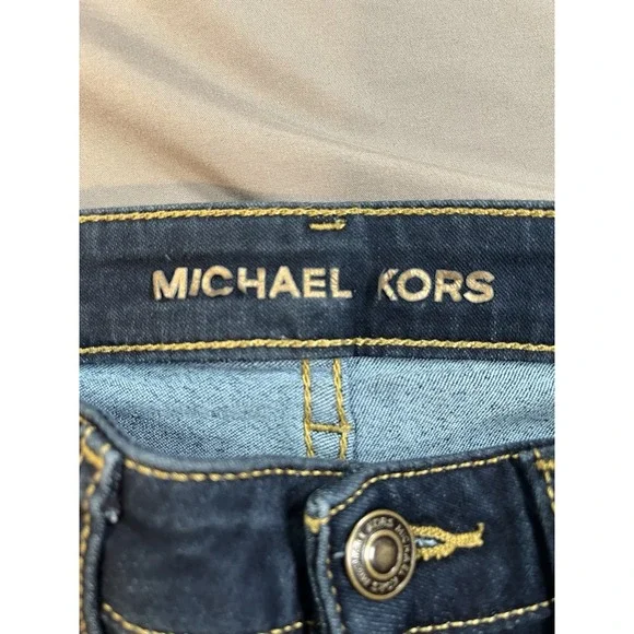 Michael Michael Kors Women's Izzy Skinny Stretch Blue Jeans Preppy Classic Sz 4 - Picture 4 of 8